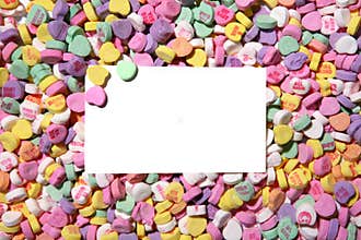 Valentines Heart Candy Background