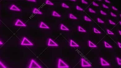 Seamless motion graphics animate triangle background