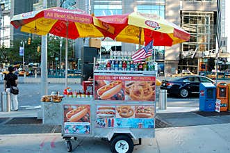 New York City Hot Dog Cart