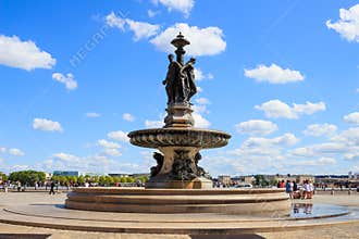 Fountain with Three Graces Sculpture, Bordeaux, France