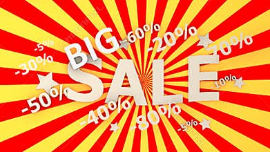 Big sales background animation.