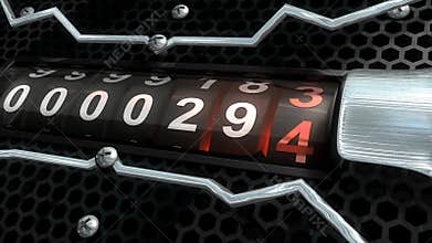 Analog timer. 60 second. Countdown