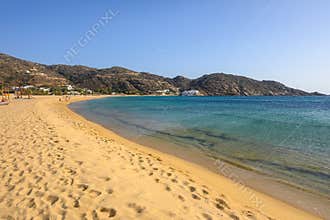 Mylopotas beach on Ios Island. Greece
