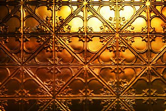 Christmas Gold Metal Background