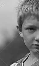 Dramatic image of a boy's eye