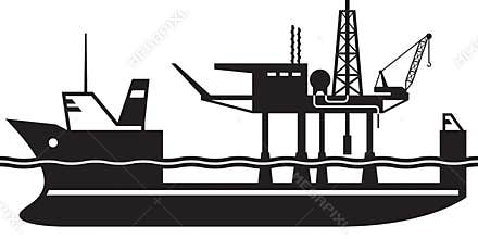 Heavy lift ship carry oil platform