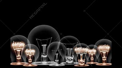 Light Bulbs with BRAND Concept
