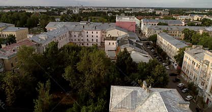 A shot depicting the skyline of the city Tver.