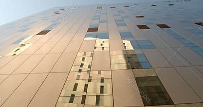 Modern Office Buildings. low angle view of the skyscrapers.