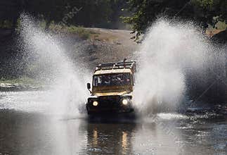 Jeep Safari through River