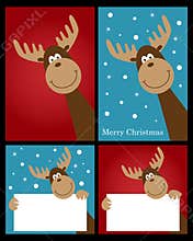 Christmas reindeer cards