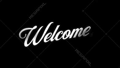 Welcome Message With Smoke Fx Intro Animation