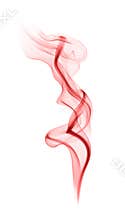 Red smoke trail