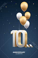 10th Year Anniversary Background