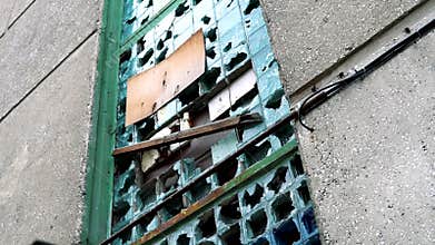 Old, deserted urban dormitory apartment.