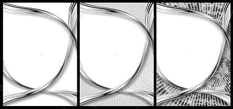 Abstract chrome and silver backgrounds