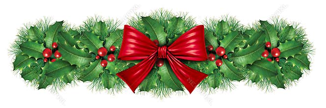 Christmas decoration border