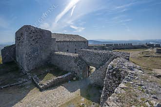 Ruins of Rozafa Castle in Shkoder, Albania