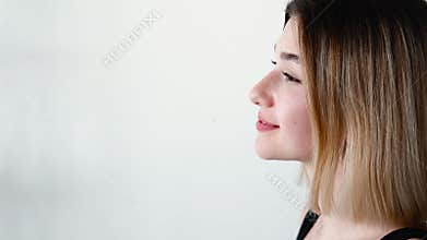 beauty face aesthetic cosmetology smiling woman