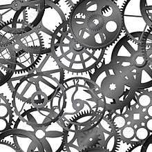 Seamless vector texture - watch gears