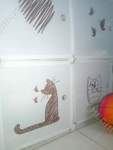 Abstract Ball Butterfly Cat