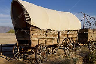 Old West Covered Wagon Train