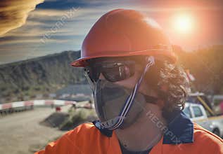 Young mining engineer