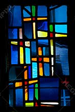 Stained Glass Window Cross
