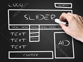 Website development sketch