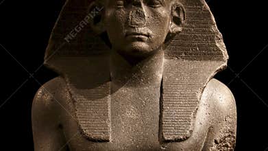 Statue of ancient Egyptian pharaoh king