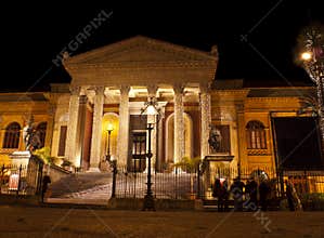 Theatre Massimo by night