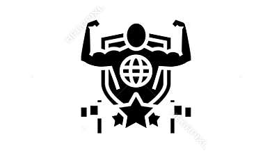 patriotism citizen glyph icon animation