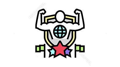 patriotism citizen color icon animation