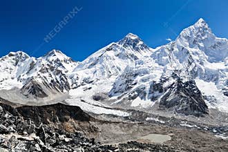 Mount Everest View in Himalayas, Nepal