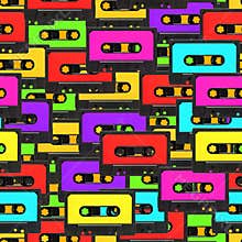 Seamless audio tape background