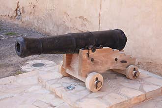 Jabreen castle in Oman canon