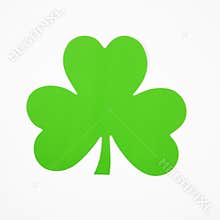 Green paper shamrock.