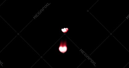 red hearts on a black background. valentine's day, love, like, anniversary holiday, mother's day, march 8