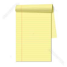 Blank legal pad