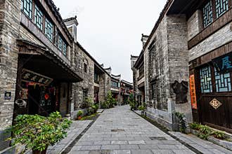 Dongqing Water Village folk architecture in Guilin, Guangxi