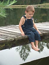 Little boy on dock