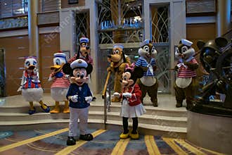 Disney characters group photo
