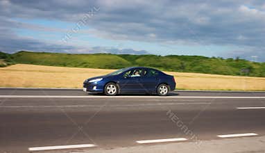 Speeding car