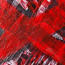 Expressive abstract background with red cross