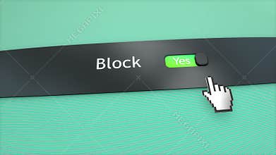 Application system setting Block user