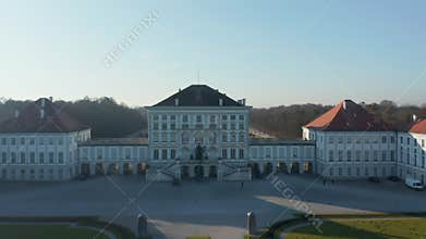 Beautiful Symmetrical Palace in Munich, Germany Nymphenburg Palace or Schloss Nymphenburg famous place in Germany