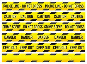 Crime Scene and Police Tapes