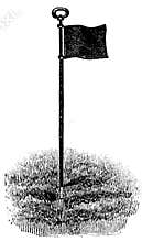 Golf flag I Antique Sport Illustrations