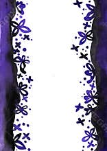 Black and purple color butterfly watercolor background for decoration.