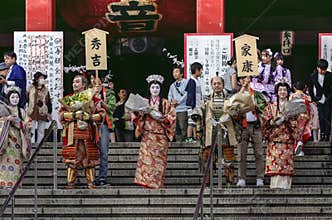 Celebration of Three Lords at Nagoya Festival, Japan
